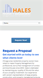 Mobile Screenshot of halespropertymanagement.com