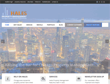 Tablet Screenshot of halespropertymanagement.com